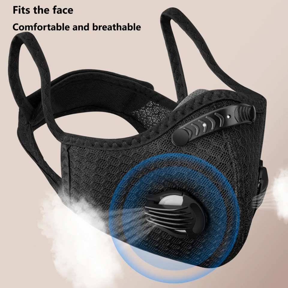 Anti Pollution Mask - 1 STKS Fietsmasker met actief koolfiltermasker